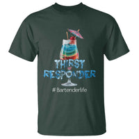 Funny Bartender T Shirt Thirst Responder Mixologists