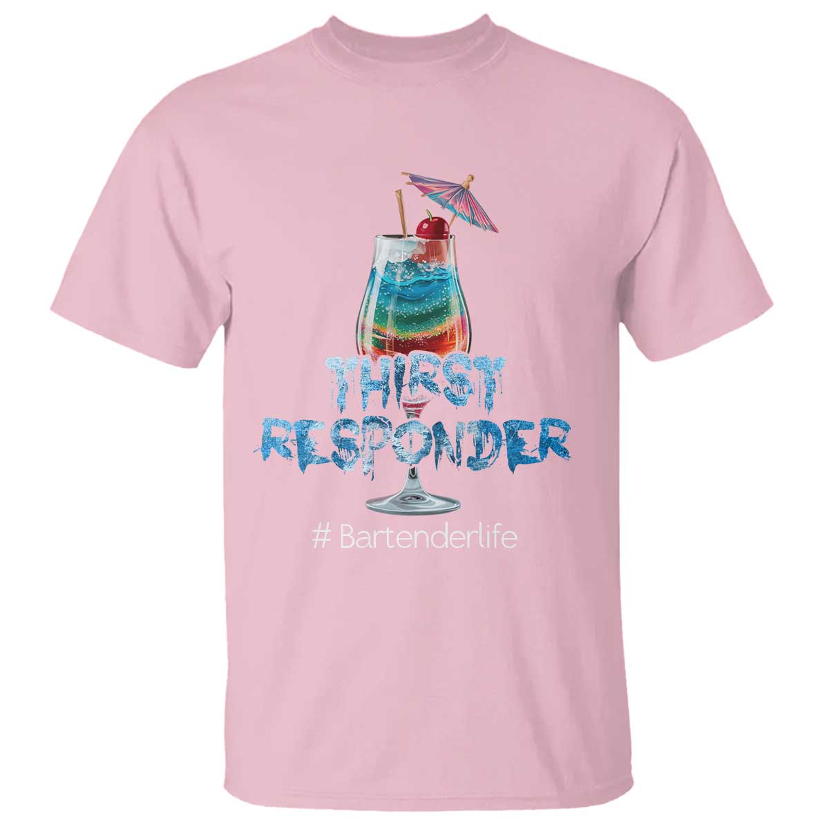 Funny Bartender T Shirt Thirst Responder Mixologists
