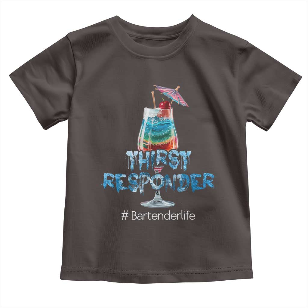 Funny Bartender Toddler T Shirt Thirst Responder Mixologists