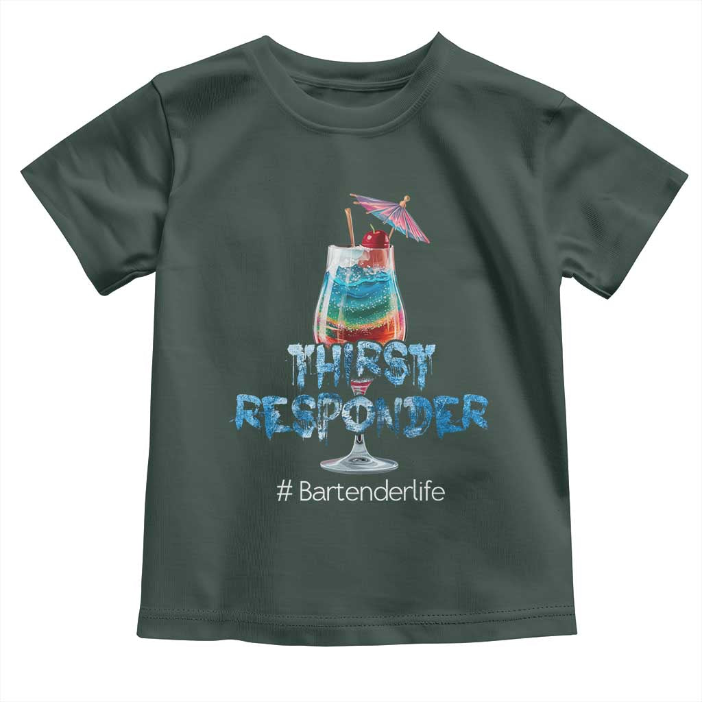 Funny Bartender Toddler T Shirt Thirst Responder Mixologists