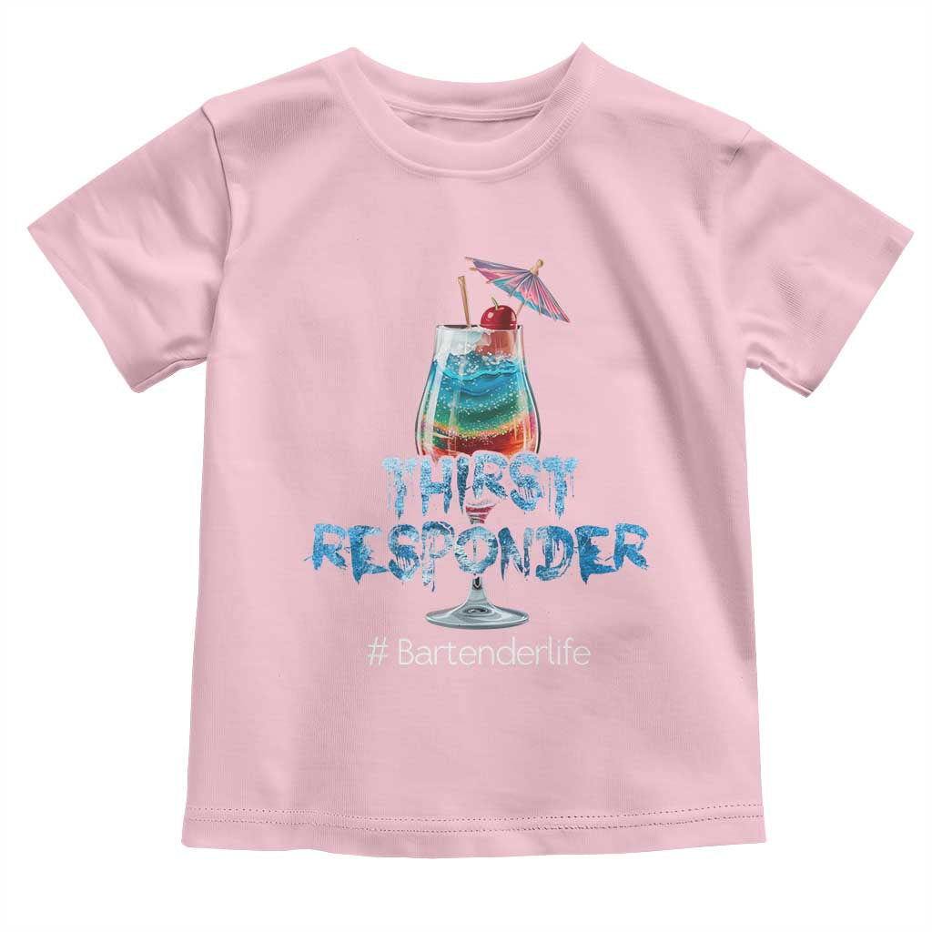 Funny Bartender Toddler T Shirt Thirst Responder Mixologists