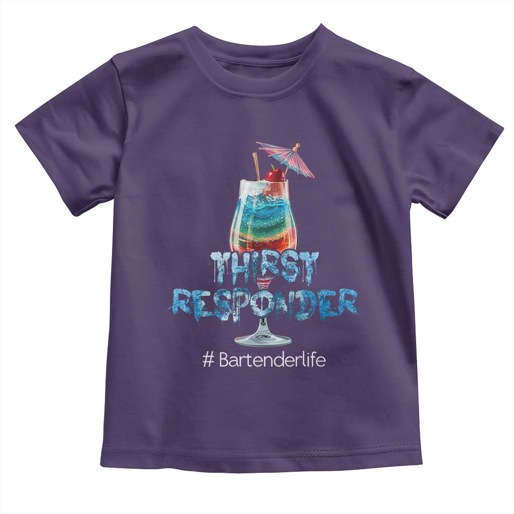 Funny Bartender Toddler T Shirt Thirst Responder Mixologists