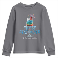 Funny Bartender Youth Sweatshirt Thirst Responder Mixologists