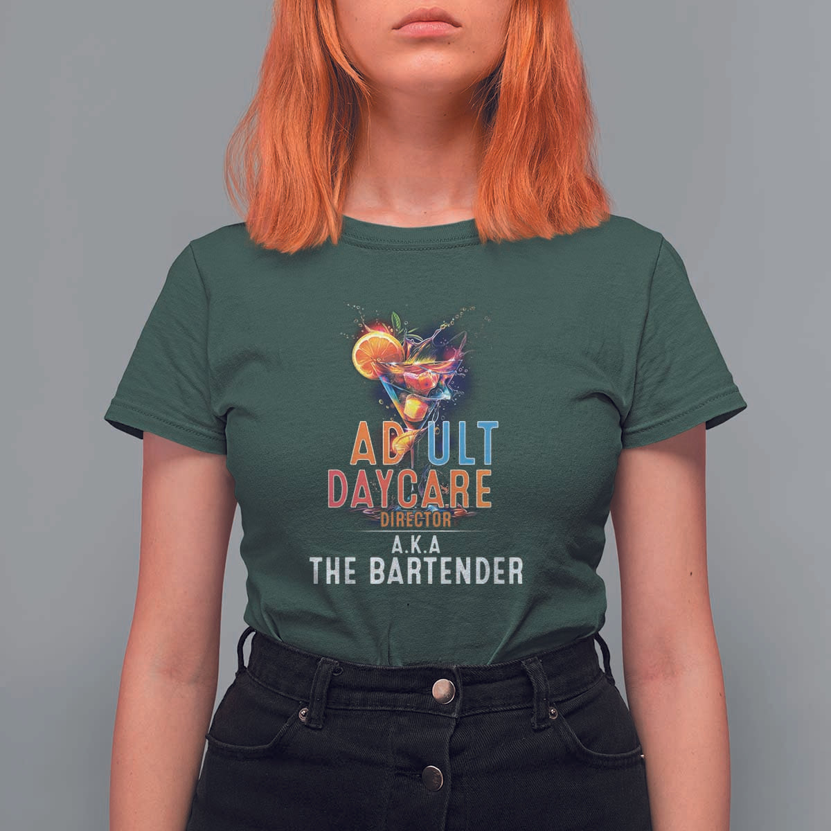 Funny Adult Daycare Director Aka The Bartender T Shirt For Women