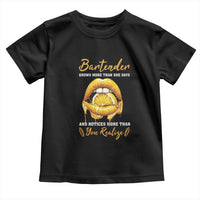 Bartender Toddler T Shirt Knows More Than She Says