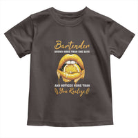 Bartender Toddler T Shirt Knows More Than She Says