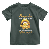 Bartender Toddler T Shirt Knows More Than She Says