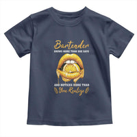 Bartender Toddler T Shirt Knows More Than She Says