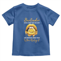 Bartender Toddler T Shirt Knows More Than She Says