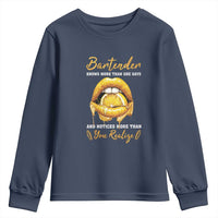 Bartender Youth Sweatshirt Knows More Than She Says