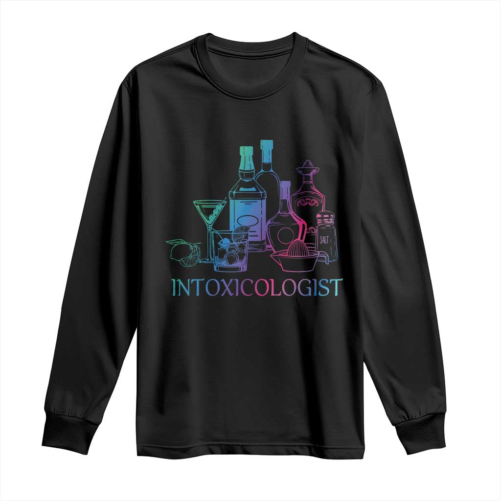 Funny Bartender Intoxicologist Long Sleeve Shirt