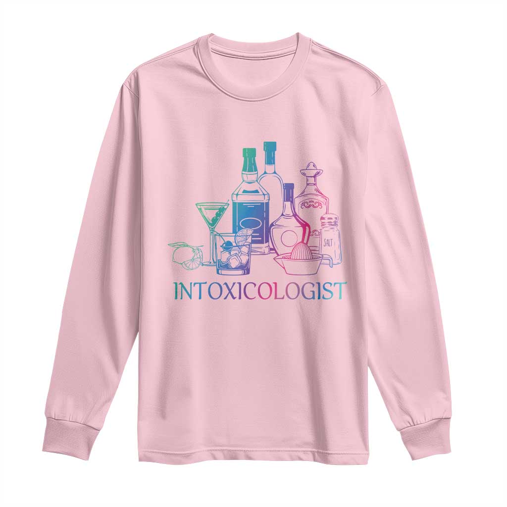 Funny Bartender Intoxicologist Long Sleeve Shirt