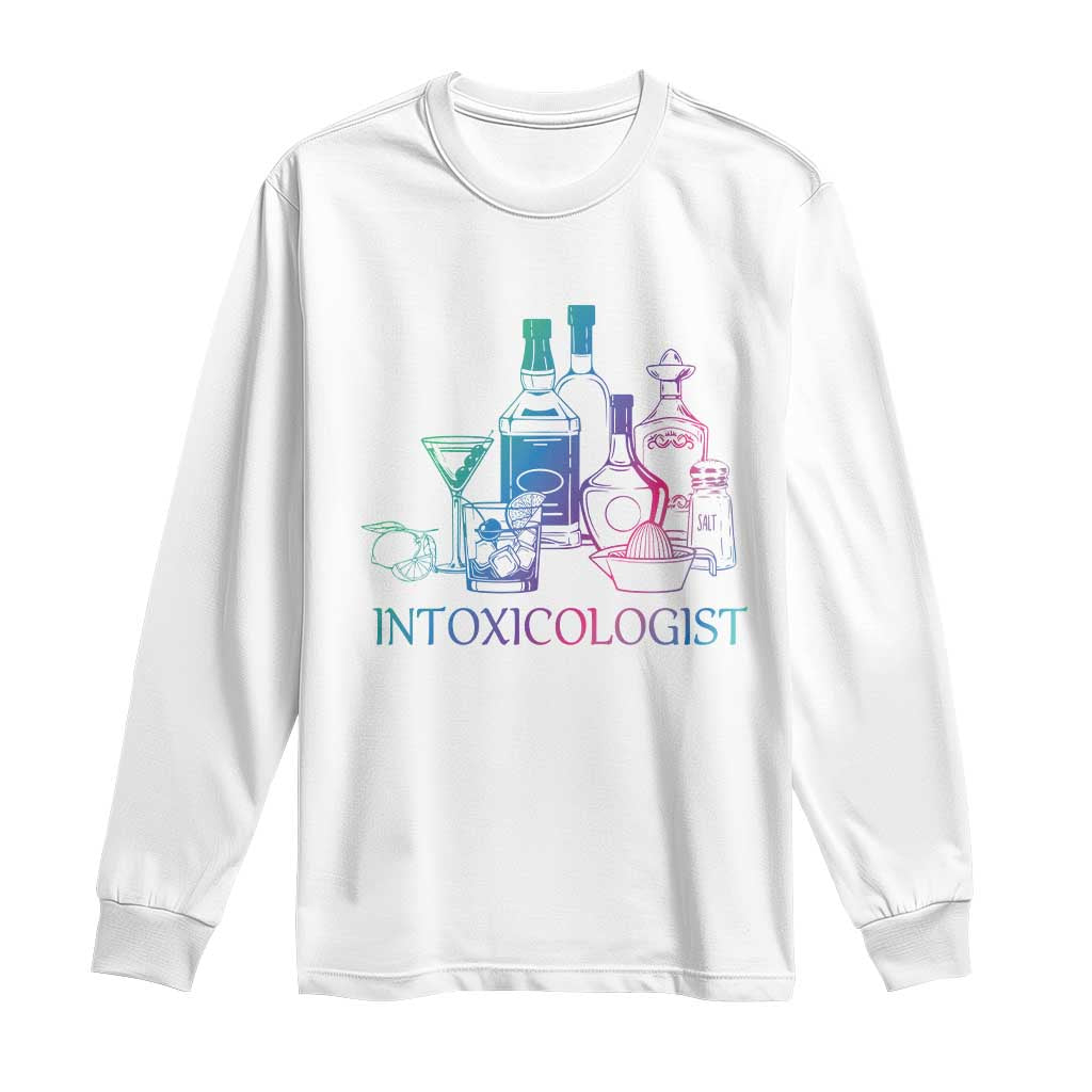 Funny Bartender Intoxicologist Long Sleeve Shirt