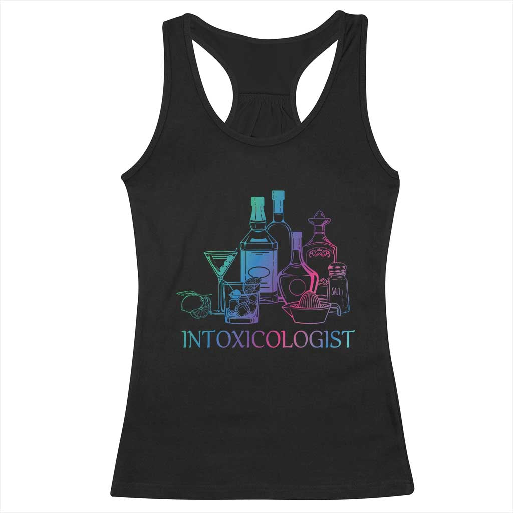 Funny Bartender Intoxicologist Racerback Tank Top