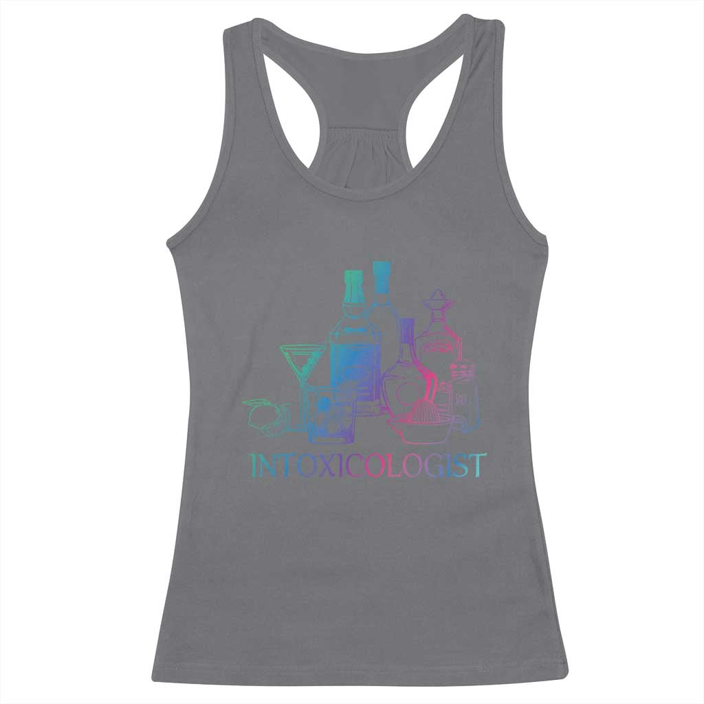 Funny Bartender Intoxicologist Racerback Tank Top
