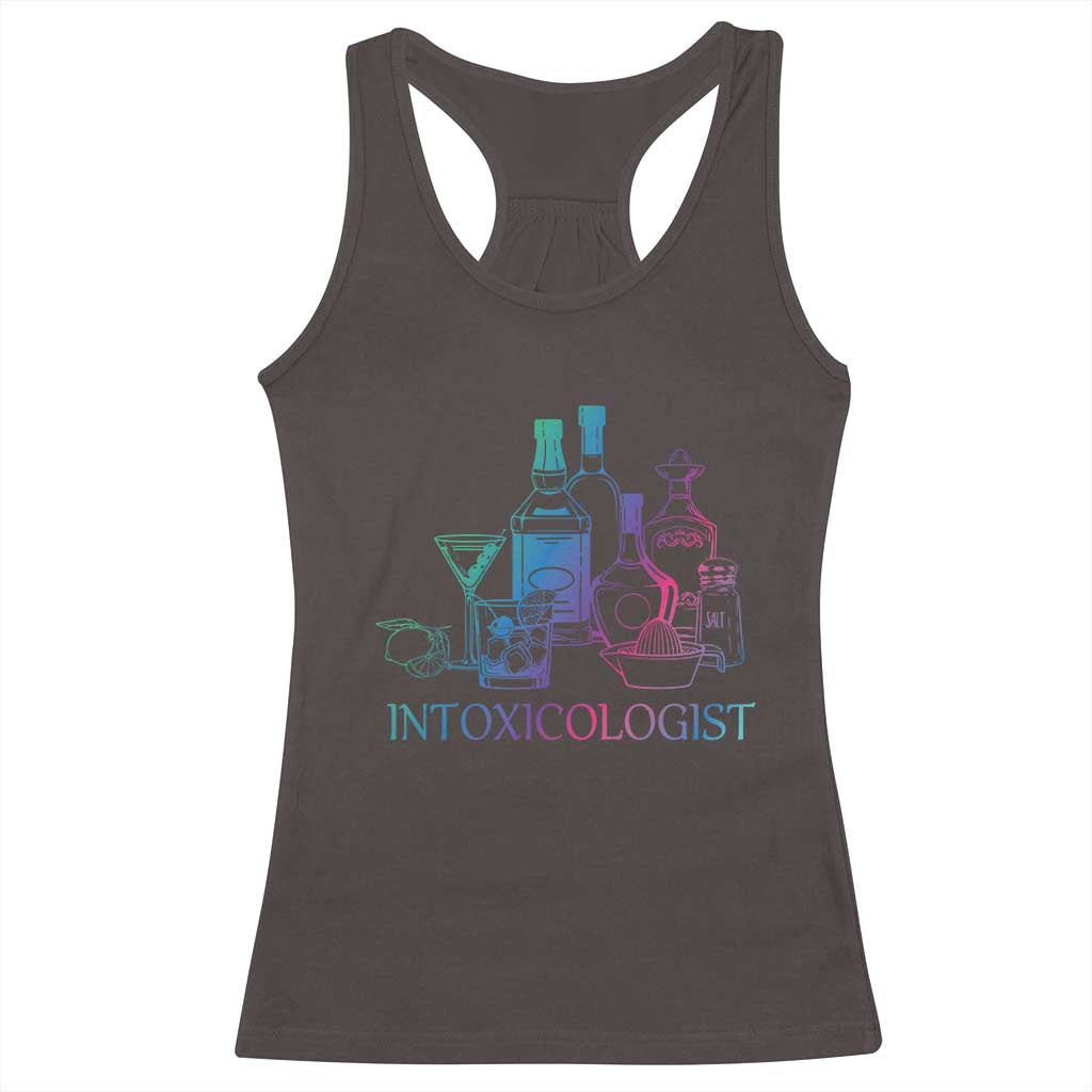 Funny Bartender Intoxicologist Racerback Tank Top