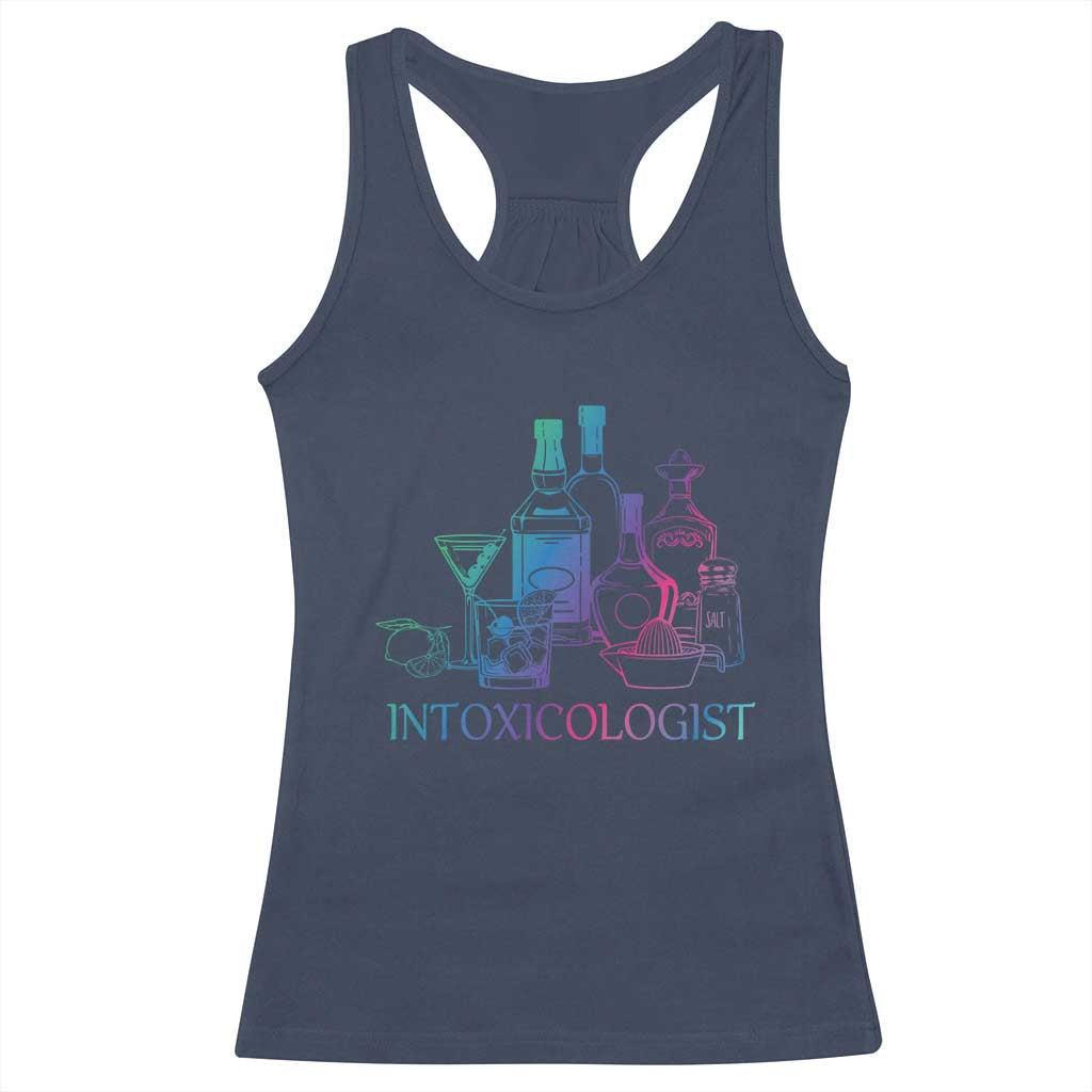 Funny Bartender Intoxicologist Racerback Tank Top