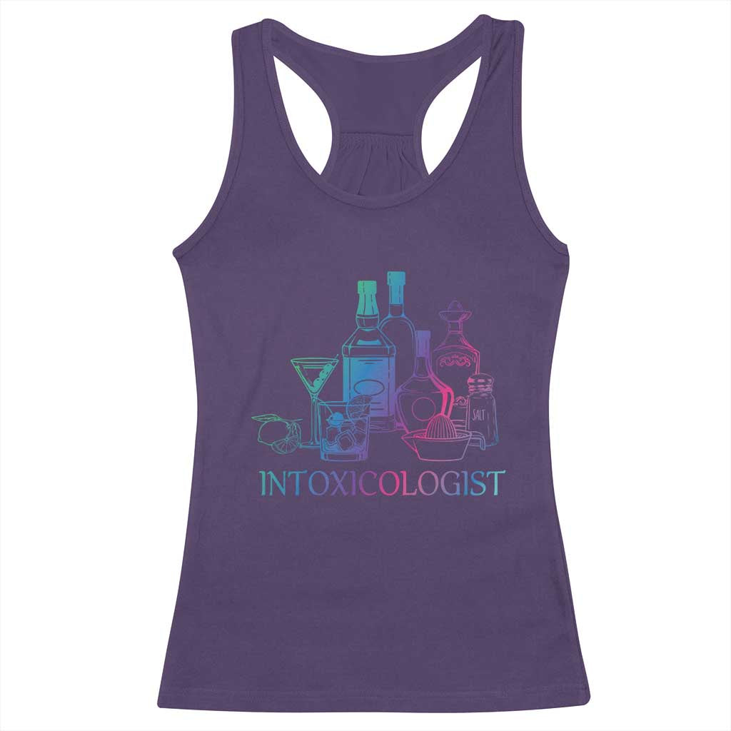 Funny Bartender Intoxicologist Racerback Tank Top