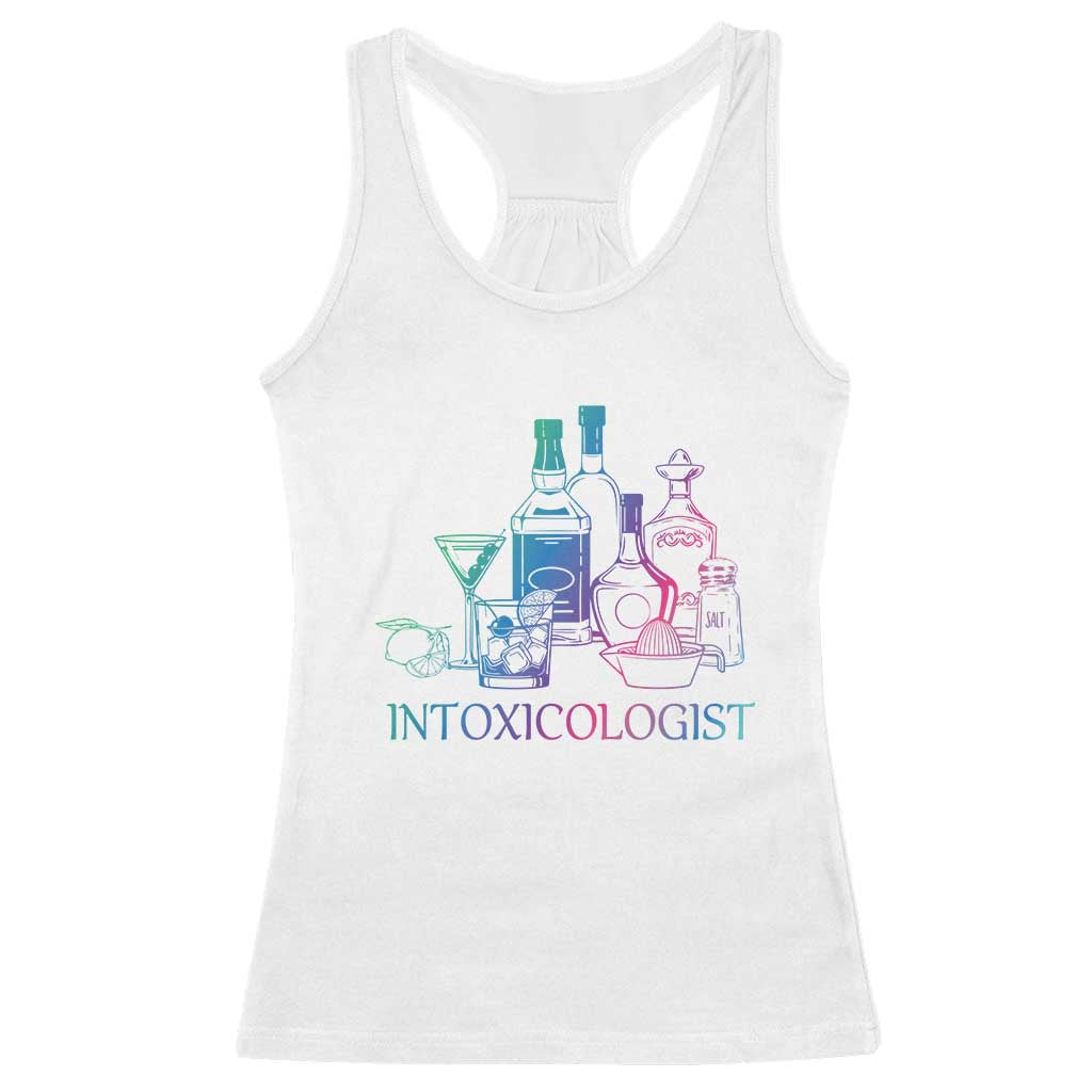 Funny Bartender Intoxicologist Racerback Tank Top