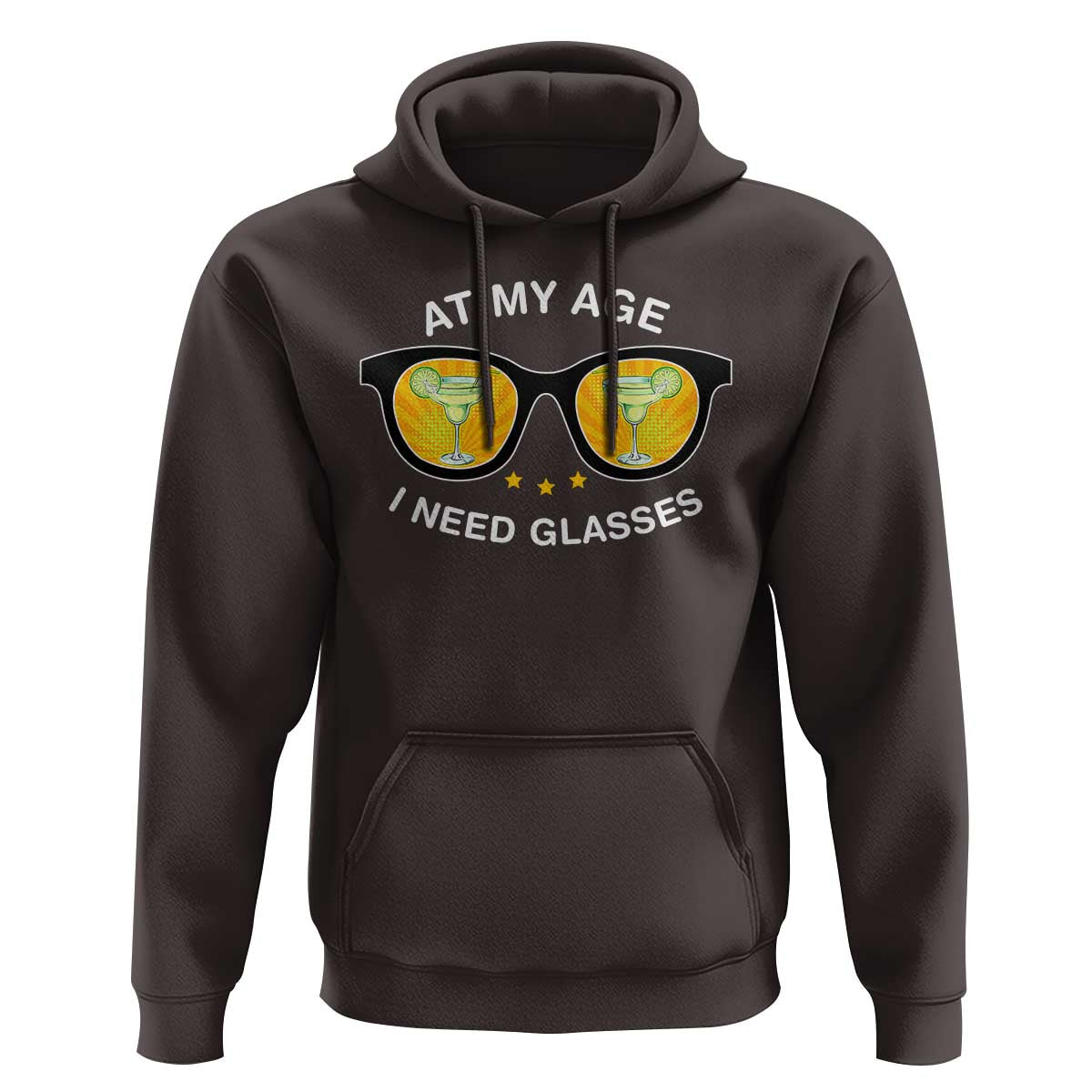 Funny Drinking At My Age I Need Glasses Hoodie