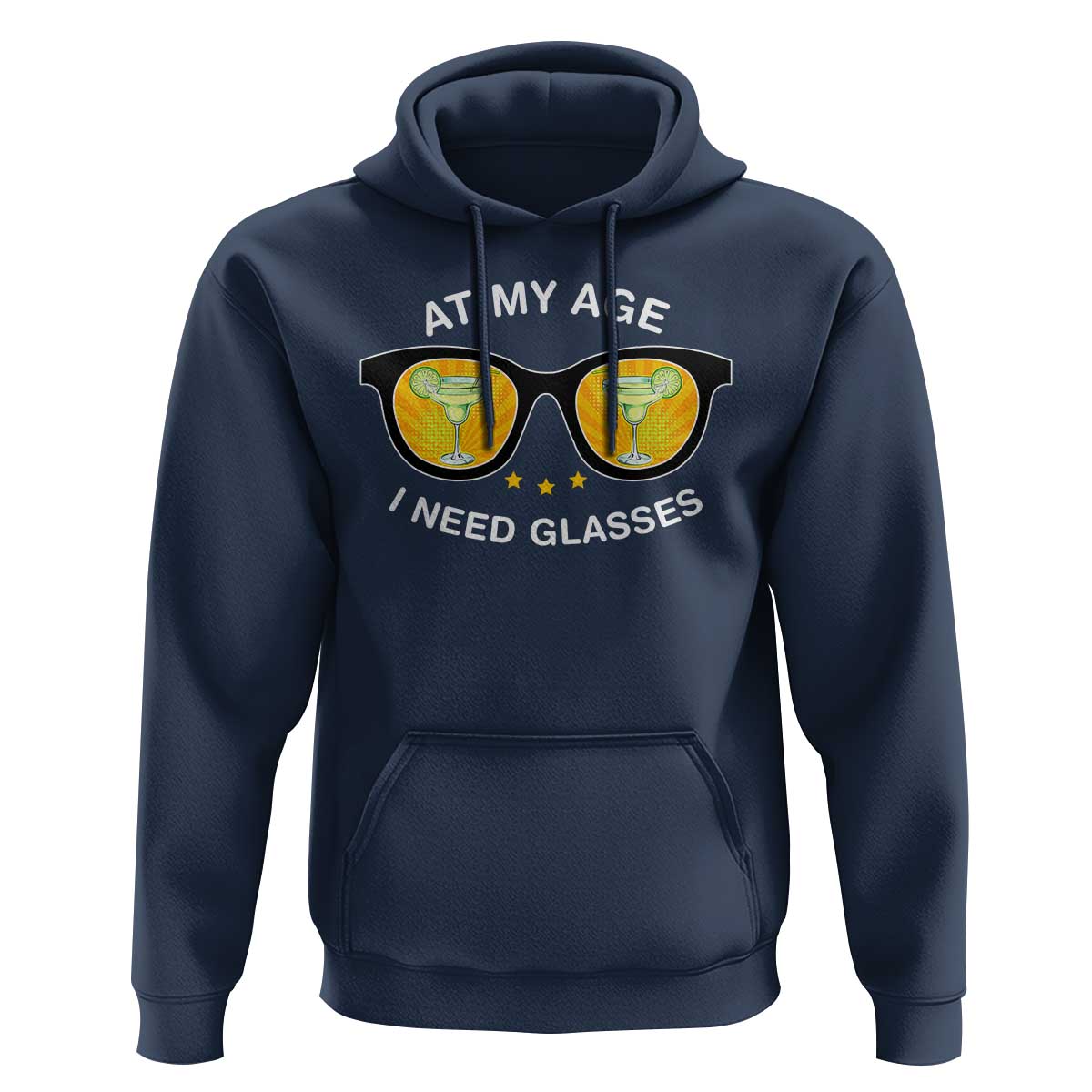 Funny Drinking At My Age I Need Glasses Hoodie