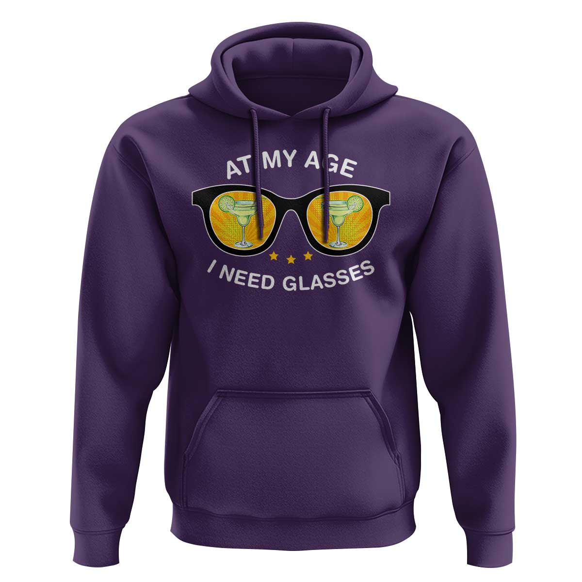 Funny Drinking At My Age I Need Glasses Hoodie