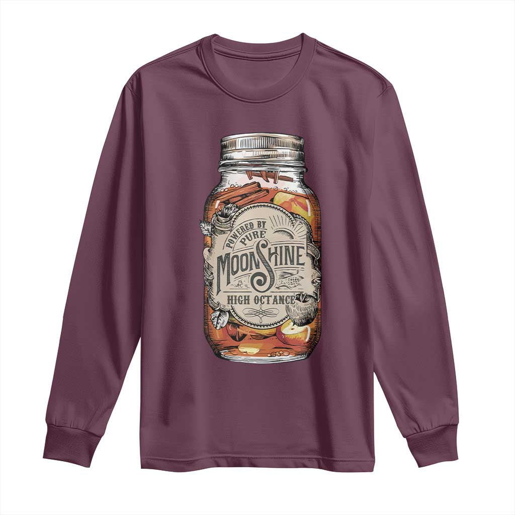 Drinking Powered By Pure Moonshine Long Sleeve Shirt