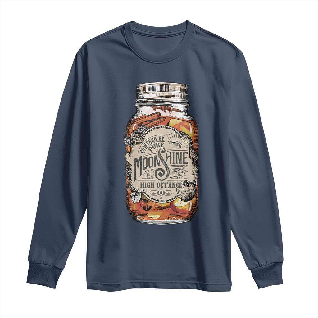 Drinking Powered By Pure Moonshine Long Sleeve Shirt