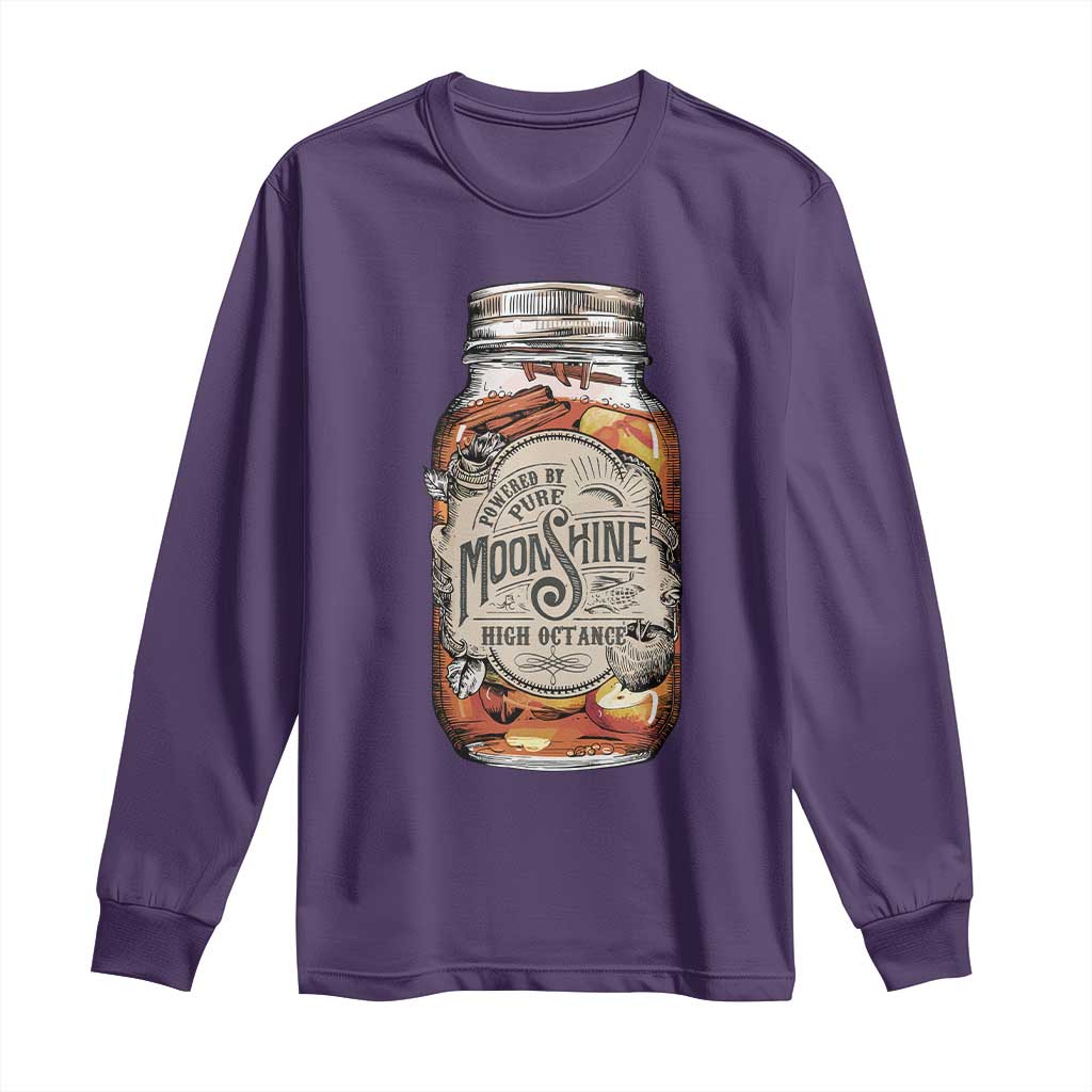 Drinking Powered By Pure Moonshine Long Sleeve Shirt