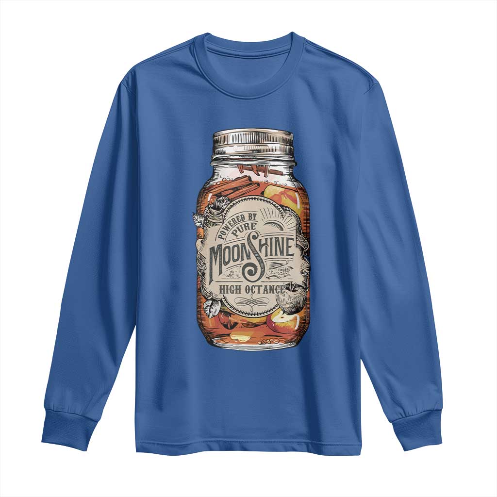 Drinking Powered By Pure Moonshine Long Sleeve Shirt