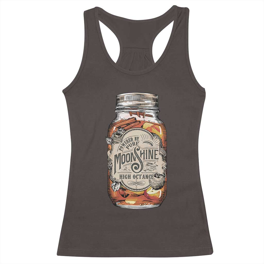 Drinking Powered By Pure Moonshine Racerback Tank Top