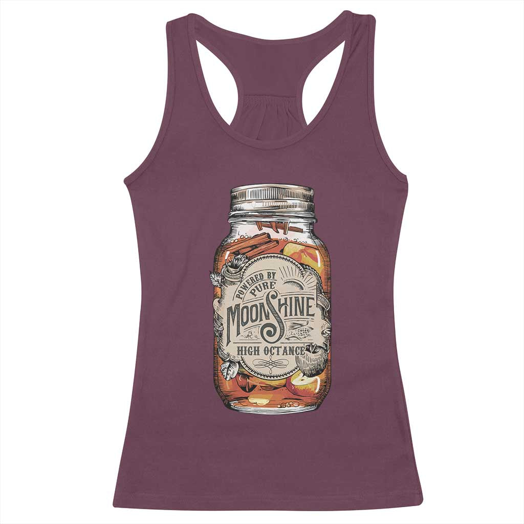 Drinking Powered By Pure Moonshine Racerback Tank Top