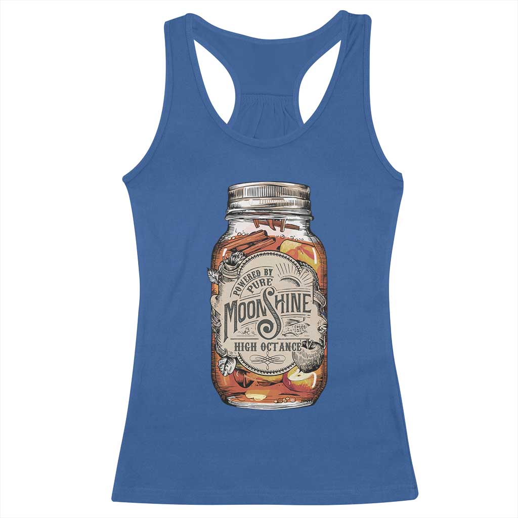 Drinking Powered By Pure Moonshine Racerback Tank Top