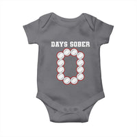 Funny Drinking Baby Onesie 0 Days Sober