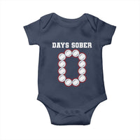 Funny Drinking Baby Onesie 0 Days Sober