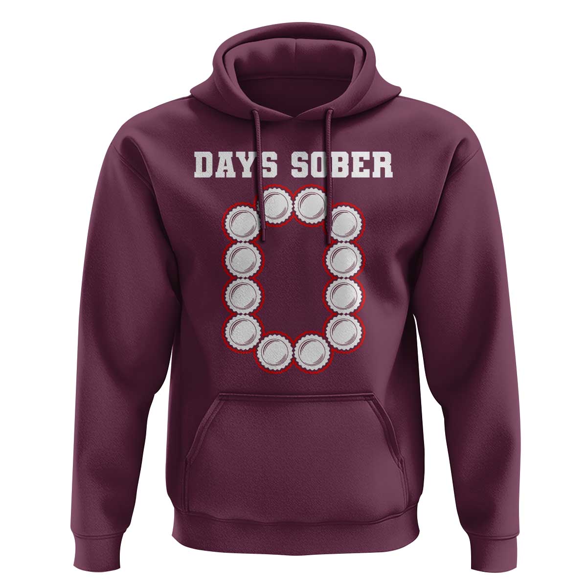 Funny Drinking Hoodie 0 Days Sober