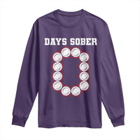 Funny Drinking Long Sleeve Shirt 0 Days Sober