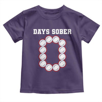 Funny Drinking Toddler T Shirt 0 Days Sober