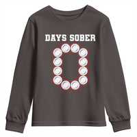 Funny Drinking Youth Sweatshirt 0 Days Sober