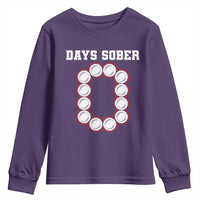 Funny Drinking Youth Sweatshirt 0 Days Sober