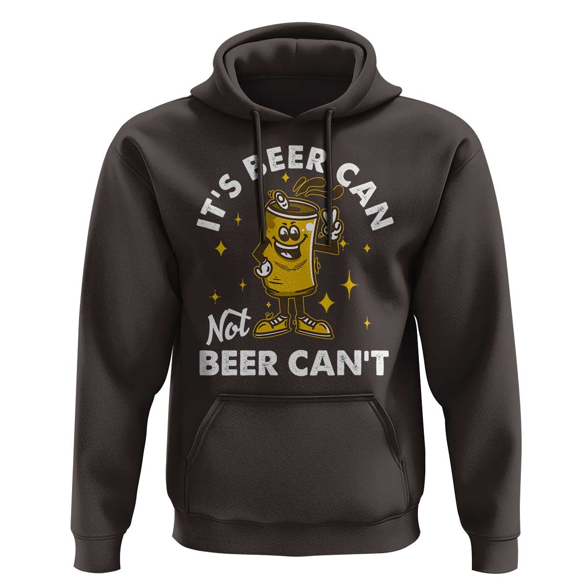 Funny Drinking Hoodie It's Beer Can Not Beer Can't