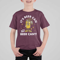 Funny Drinking T Shirt For Kid It's Beer Can Not Beer Can't