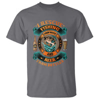 Funny Fishing Drinking T Shirt I Rescue Fish From Water And Beer From Bottles