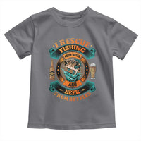 Funny Fishing Drinking Toddler T Shirt I Rescue Fish From Water And Beer From Bottles
