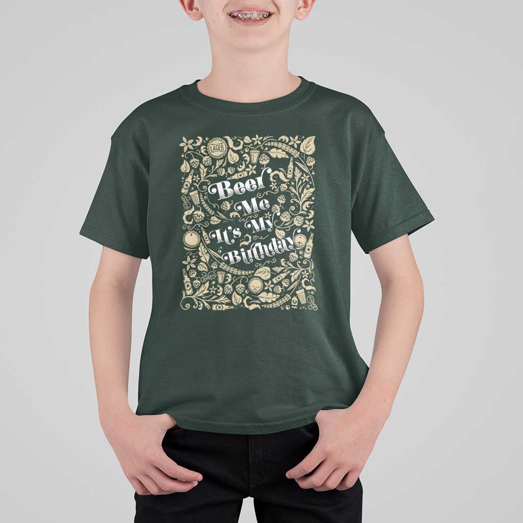 Funny Drinking T Shirt For Kid Beer Me It's My Birthday