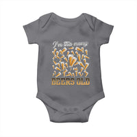 Funny Beer Lover 50th Birthday Baby Onesie I'm This Many Beers Old