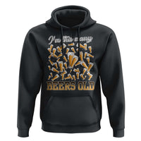 Funny Beer Lover 50th Birthday Hoodie I'm This Many Beers Old