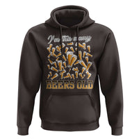 Funny Beer Lover 50th Birthday Hoodie I'm This Many Beers Old