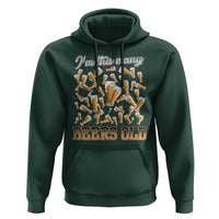 Funny Beer Lover 50th Birthday Hoodie I'm This Many Beers Old