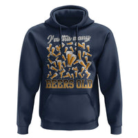 Funny Beer Lover 50th Birthday Hoodie I'm This Many Beers Old